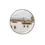 Boats At Santa Lucia River In Montevideo Uruguay Hat Clip Ball Marker (4 pack) Front