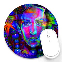 Night Dancer Round Mousepads by icarusismartdesigns