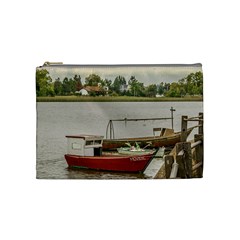 Santa Lucia River In Montevideo Uruguay Cosmetic Bag (medium)  by dflcprints