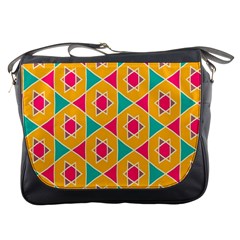 Colorful Stars Pattern			messenger Bag by LalyLauraFLM