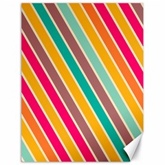 Colorful Diagonal Stripes			canvas 18  X 24  by LalyLauraFLM