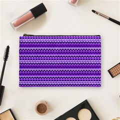 Purple Tribal Pattern Cosmetic Bag (medium)  by KirstenStar