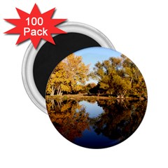 Autumn Lake 2 25  Magnets (100 Pack)  by trendistuff