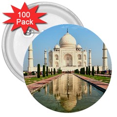 Taj Mahal 3  Buttons (100 Pack)  by trendistuff