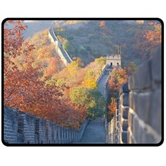 Great Wall Of China 1 Fleece Blanket (medium)  by trendistuff