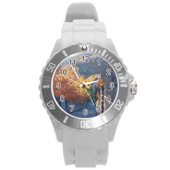 Great Wall Of China 1 Round Plastic Sport Watch (l) by trendistuff