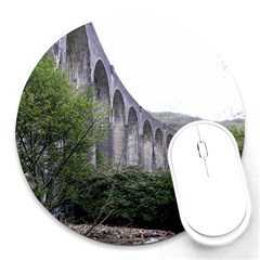 Glenfinnan Viaduct 2 Round Mousepads by trendistuff