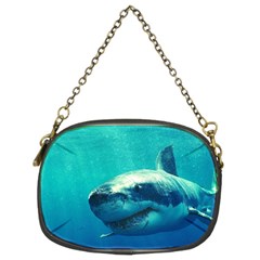 Great White Shark 1 Chain Purses (two Sides)  by trendistuff