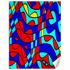 Colorful Bent Shapes 			canvas 18  X 24  by LalyLauraFLM