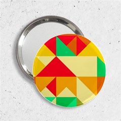 Retro Colors Shapes 			2 25  Handbag Mirror by LalyLauraFLM