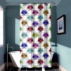 Fantasy Angry Birds Drawings Pattern Shower Curtain 36  X 72  (stall)  by dflcprints