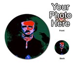 Edgar Allan Poe Pop Art  Multi-purpose Cards (Round)  Front 53