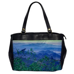 Fantasy Landscape Photo Collage Office Handbags by dflcprints