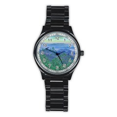 Fantasy Landscape Photo Collage Stainless Steel Round Watches by dflcprints