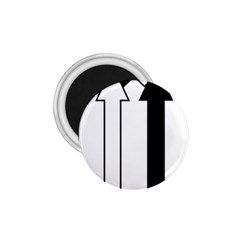 Funny Black And White Stripes Diamonds Arrows 1 75  Magnets by yoursparklingshop