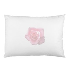 Pink White Love Rose Pillow Case (two Sides) by yoursparklingshop