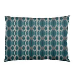 Tropical Blue Abstract Ocean Drops Pillow Case by yoursparklingshop