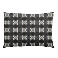 Black White Gray Crosses Pillow Case by yoursparklingshop