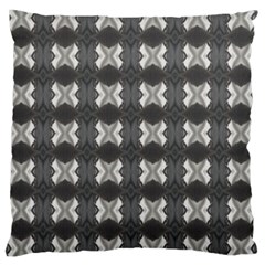 Black White Gray Crosses Large Cushion Case (two Sides) by yoursparklingshop