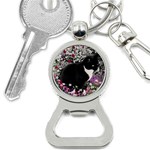 Freckles In Flowers Ii, Black White Tux Cat Bottle Opener Key Chains Front