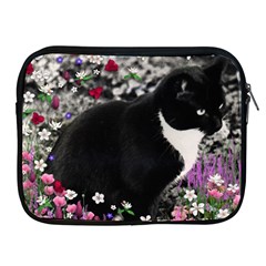 Freckles In Flowers Ii, Black White Tux Cat Apple Ipad 2/3/4 Zipper Cases by DianeClancy