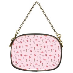 Cute Pink Birds And Flowers Pattern Chain Purses (one Side)  by TastefulDesigns