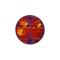 Conundrum Iii, Abstract Purple & Orange Goddess Golf Ball Marker (10 Pack) by DianeClancy