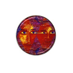 Conundrum Iii, Abstract Purple & Orange Goddess Hat Clip Ball Marker (4 Pack) by DianeClancy