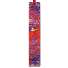 Conundrum Iii, Abstract Purple & Orange Goddess Large Book Marks by DianeClancy