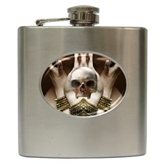 Skull Magic Hip Flask (6 Oz) by icarusismartdesigns