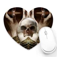 Skull Magic Heart Mousepads by icarusismartdesigns