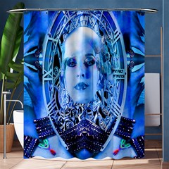 Clockwork Blue Shower Curtain 60  X 72  (medium)  by icarusismartdesigns