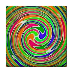 Colorful Whirlpool Watercolors                                                			tile Coaster by LalyLauraFLM