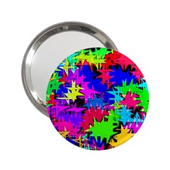 Colorful Shapes                                                                             			2 25  Handbag Mirror by LalyLauraFLM