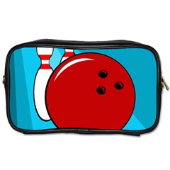 Bowling  Toiletries Bags by Valentinaart