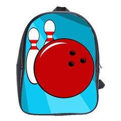 Bowling  School Bags (xl)  by Valentinaart