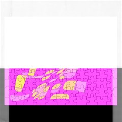 Pink Abstraction Rectangular Jigsaw Puzzl by Valentinaart