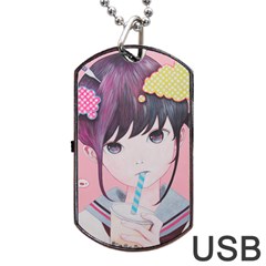 Sweet Boredom Dog Tag Usb Flash (one Side) by kaoruhasegawa