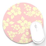 Pastel Hawaiian Round Mousepads Front