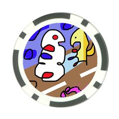 Abstract Comic Poker Chip Card Guards by Valentinaart