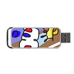 Abstract comic Portable USB Flash (One Side) Front