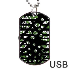 Freedom Dog Tag Usb Flash (one Side) by Valentinaart