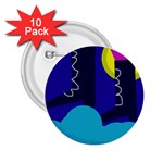 Walking on the clouds  2.25  Buttons (10 pack)  Front