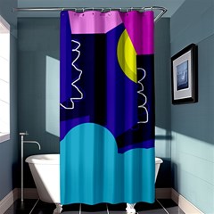 Walking On The Clouds  Shower Curtain 36  X 72  (stall)  by Valentinaart