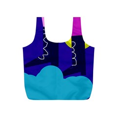 Walking On The Clouds  Full Print Recycle Bags (s)  by Valentinaart