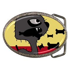 Angry Little Dog Belt Buckles by Valentinaart