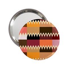 Chevrons In Squares                                                                                                 			2 25  Handbag Mirror by LalyLauraFLM