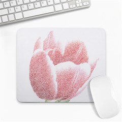 Tulip Red Pencil Drawing Art Large Mousepads by picsaspassion