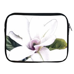 White Magnolia Pencil Drawing Art Apple Ipad 2/3/4 Zipper Cases by picsaspassion