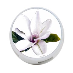 Magnolia Wit Aquarel Painting Art 4-port Usb Hub (one Side) by picsaspassion